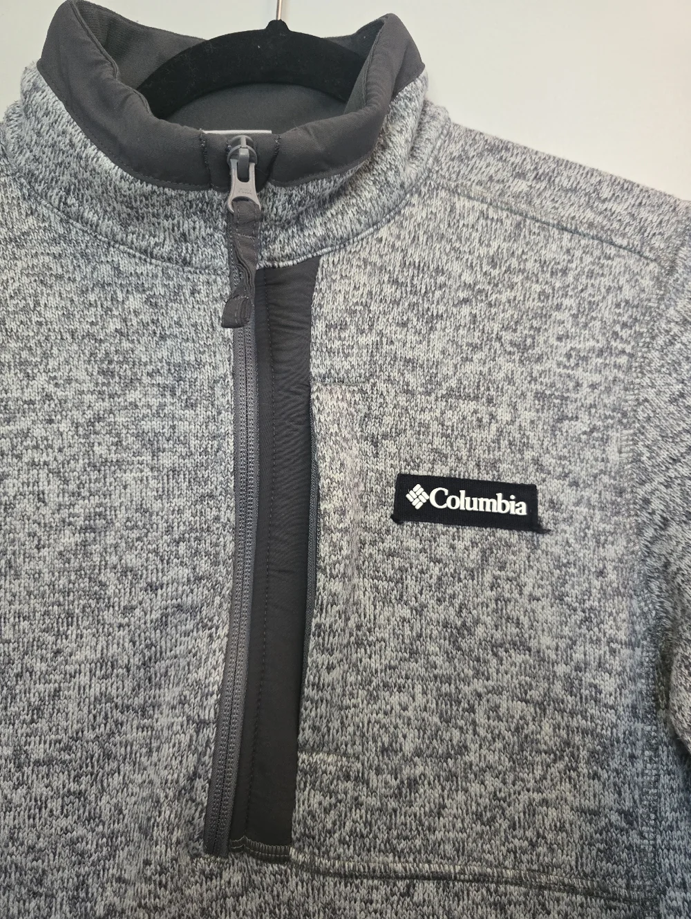 Columbia Men's Sweater Weather Half Zip Heather Gray Fleece Size XS